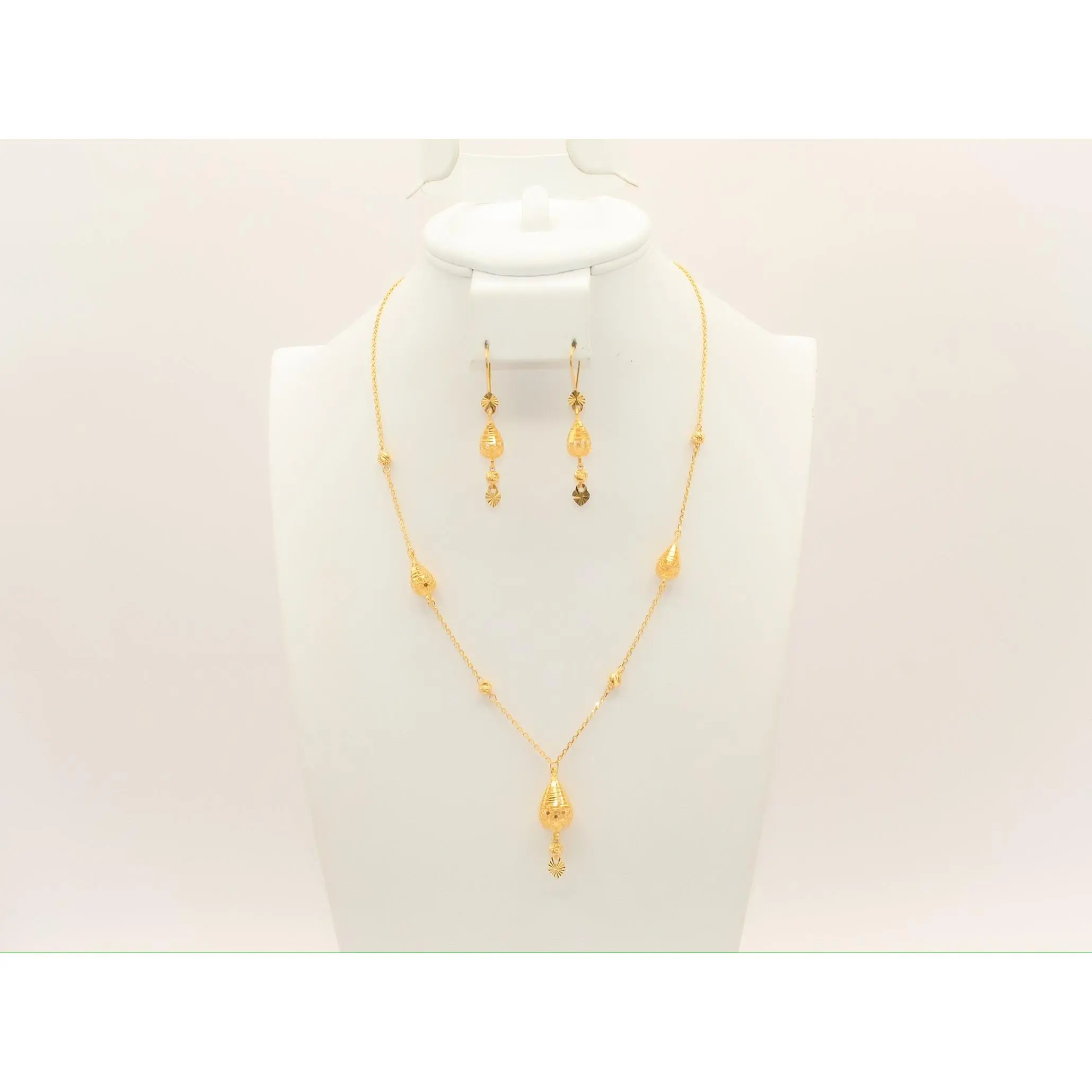 21K Gold Simple Half Set