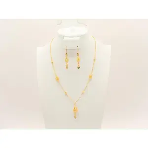 21K Gold Simple Half Set