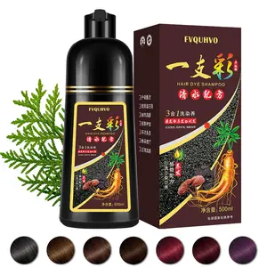 Women's Hair Dye Shampoo，Permannet and Long-lasting Hair Color Dye Bottles，No More Kti 3-in-1,Instant Cover Gray Hair,Change Hair Color Haircare Golden Brown