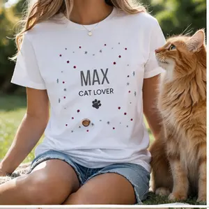 Custom Cat Mom Shirt Personalized Cat Name Shirt Cat Lover Gift Custom Name Tee Cute Cat Mom Shirt Gift for Her Pet Lover Shirt