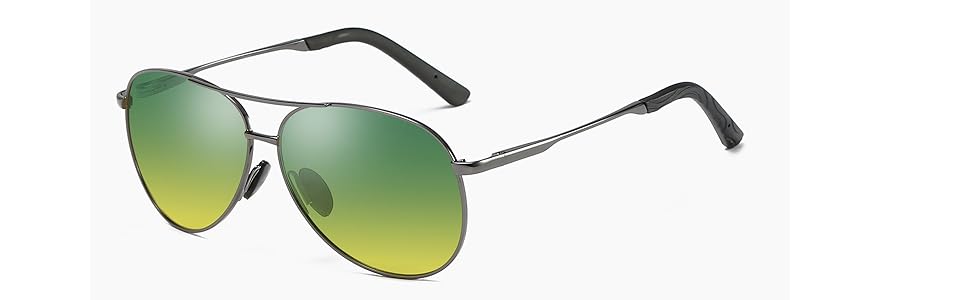 FEISEDY Night Driving Glasses Night Vision Anti Glare Eyewear for Men Women B2294