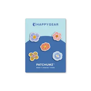 Flower Buds Patchumz – Swappable hook-and-loop patches stick to our unique soft fabric. No ironing.