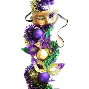 212 MAIN Advanced Graphics Mardi Gras Themed Cardboard Standup Mask - 74x39 in, Home Decor Cutout, Party Decorations, Home Supplies Accessory