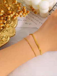 Minimalist Stainless Steel Chain Bracelets for Men & Women, Elegant Daily Wear Jewelry, Unisex Fashion Accessories