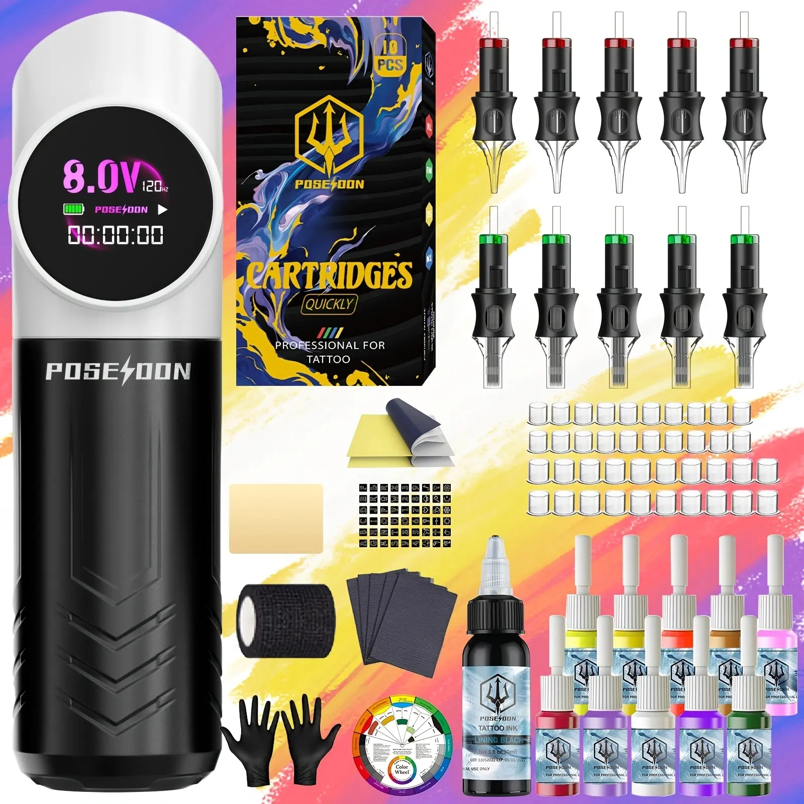 POSEIDON Panda Edition Creative Pen | Black & White Precision Tool | Lightweight Artist Device,POSEIDON Panda Style Pen Tool | Black & White Creative Device | Ergonomic Lightweight Design