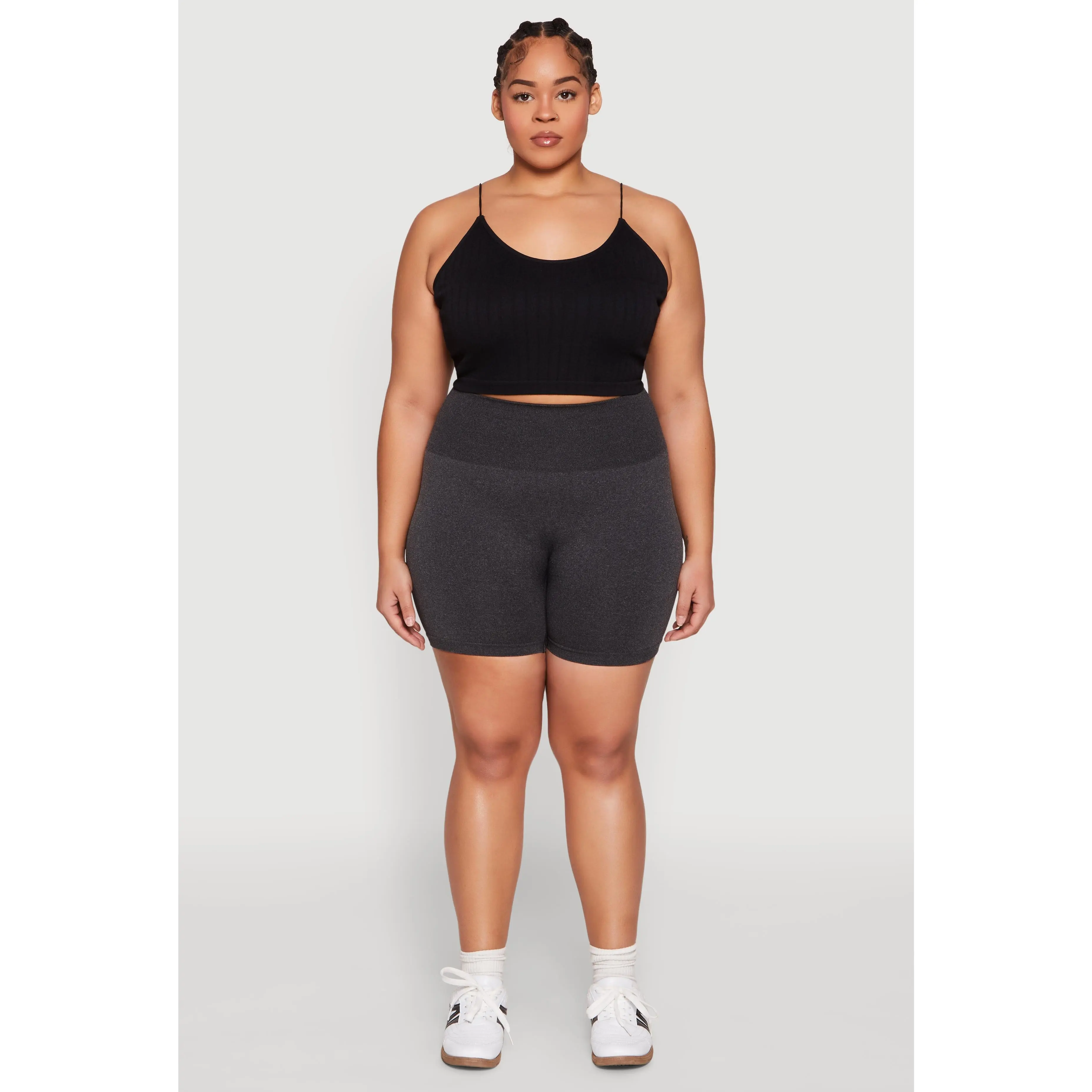 Plus Size Seamless Biker Shorts