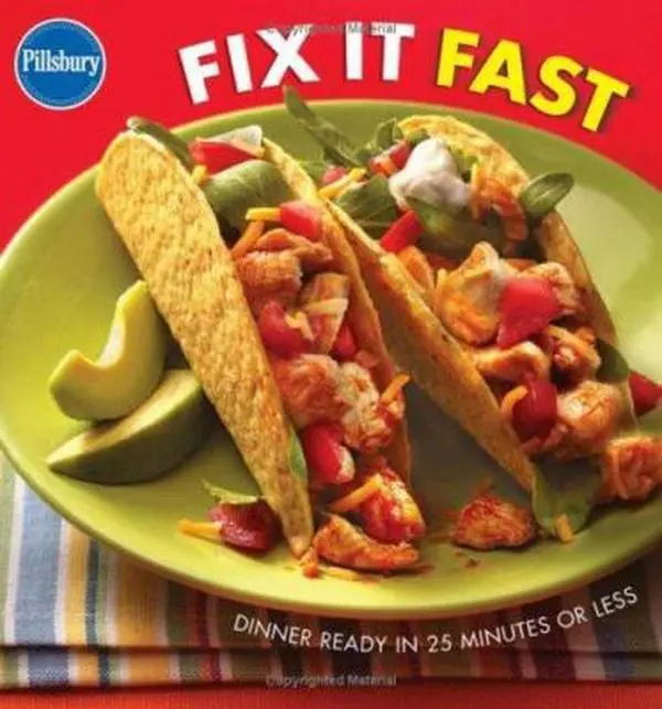 Used Pillsbury Fix It Fast: Easy Recipe Cooking Hard Cover Book - Dinner Ready In 25 Minutes Or Less by Pillsbury Company Staff, 1.01 lbs, 192 Pages, English, 2005 Edition