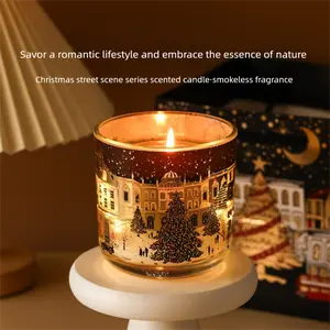 Scented candles, featured fragrances: Bluebell, Sandalwood, Freesia