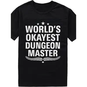 T-Shirt for Dungeon Masters: The Most Acceptable Dungeon Master Shirt - A Humorous Present for a Dungeon Master'S Birthday.Men'S Casual Short Sleeve Tee, Ideal for Daily Use And Sports| Fun Graphic Tee| Relaxed Fit
