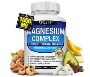 Toplux Magnesium Complex 8 Essential Magnesium Supplement 1000mg
