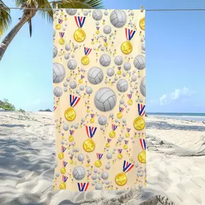 Volleyball Beach Towel, Quick Dry Microfiber Sports Towel, Soft Lightweight Towel for Beach Pool Travel