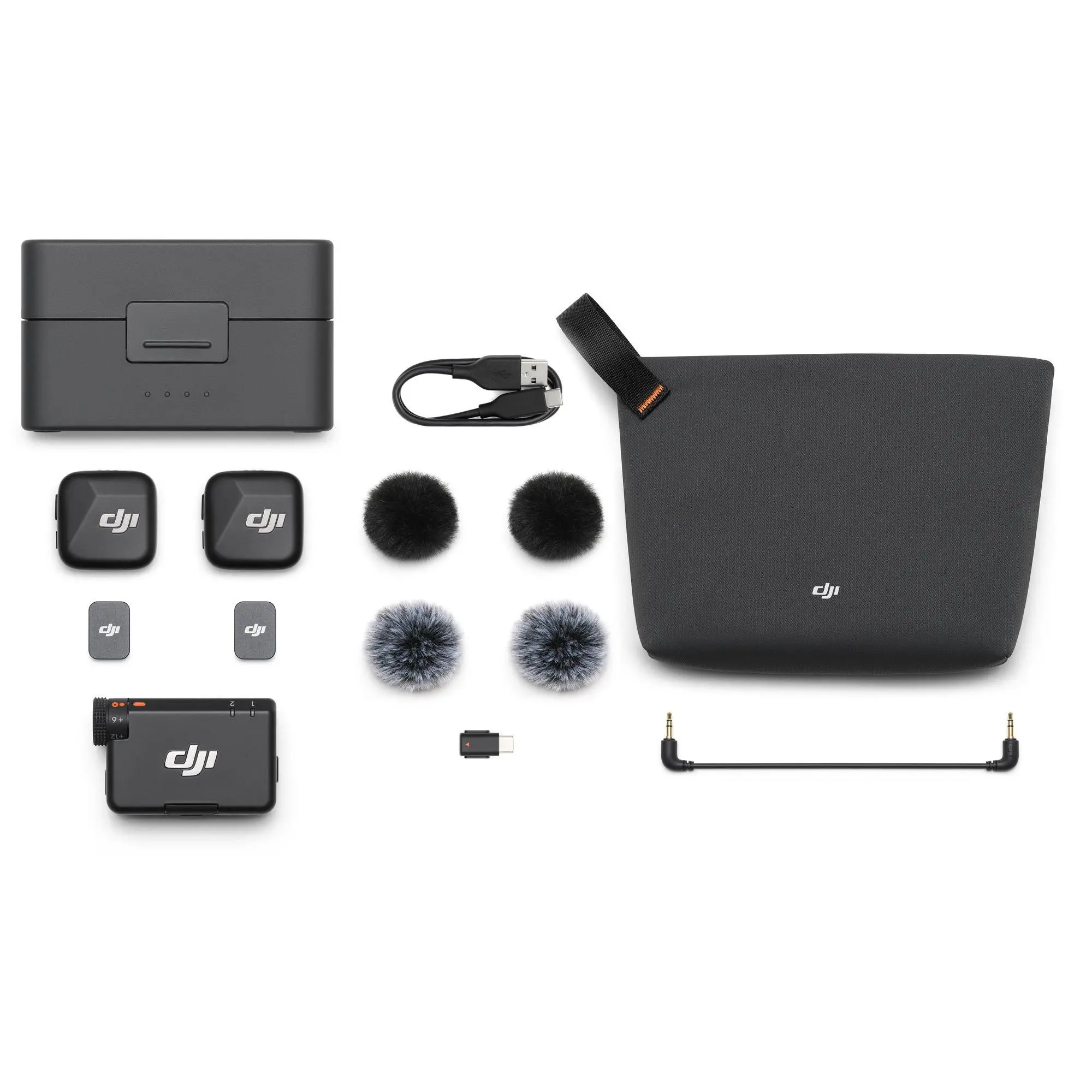 DJI Mic Mini Transmitter, Receiver, Case & Accessories DJI Mic Mini Transmitter, Receiver, Case & Accessories