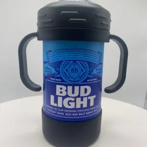 Adult Themed Sippy Cup 10 oz Double Wall Insulated BPA Free with Removable Handles & Spill-Proof Lid UV Printed Drinkware