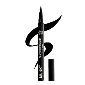 MKNK 3pcs Ultra Fine Black Eyeliner Pen Long Lasting Waterproof Smudge Proof Makeup Eyeliner for Precise Application