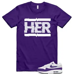 Air Max 1 Field Purple White Black SC T Shirt Match HER HIM, Air Max 1 Field Purple Outfit, Trending Shirts, Top T-Shirt