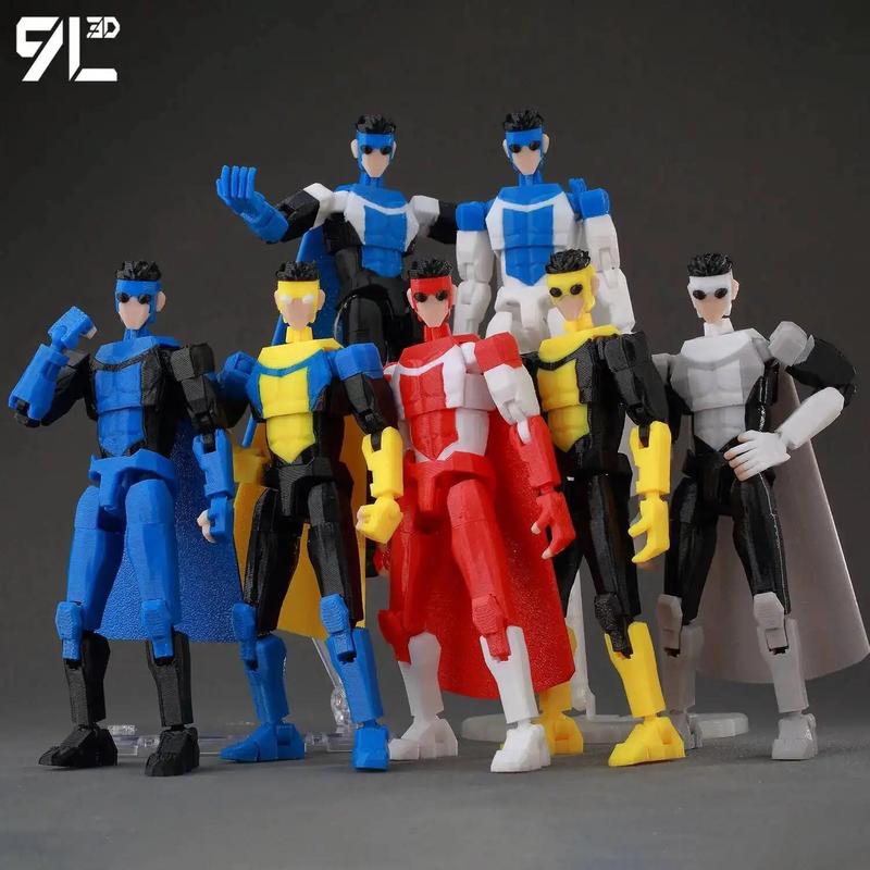 9L3D Lucky 13 Invincible Boy Conquer​ Omni Action Figure 3D Printed Anime Model Multi-Jointed Poseable Toy Gift Fan