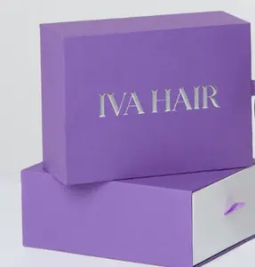 IVA GIFT BOX Hair Extensions Pacaging Box For Unprocessed Raw Human Hair Bundles/extensions/wefts