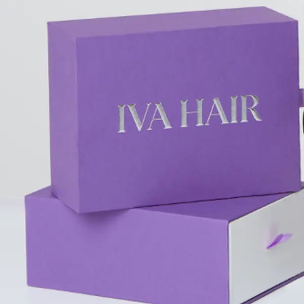 【NOT FOR SALE】IVA Stylish Hair Extension Gift Box, Premium Packaging for Virgin Bundles and Wefts, Protective Storage Case, Box Design, Handling, Protecting, Hair Products, Virgin Hair, Packaging Box, Gift Boxed, Wrapping Box