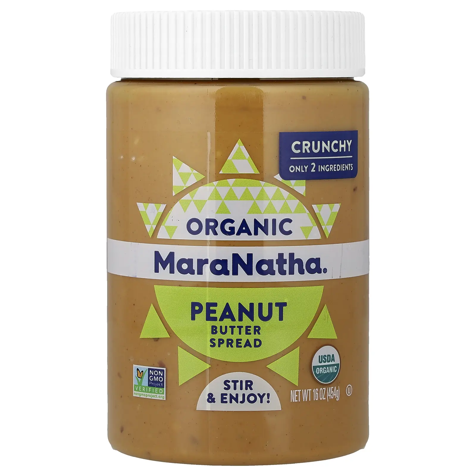 MaraNatha Organic Peanut Butter Spread, Crunchy, 16 oz (454 g)
