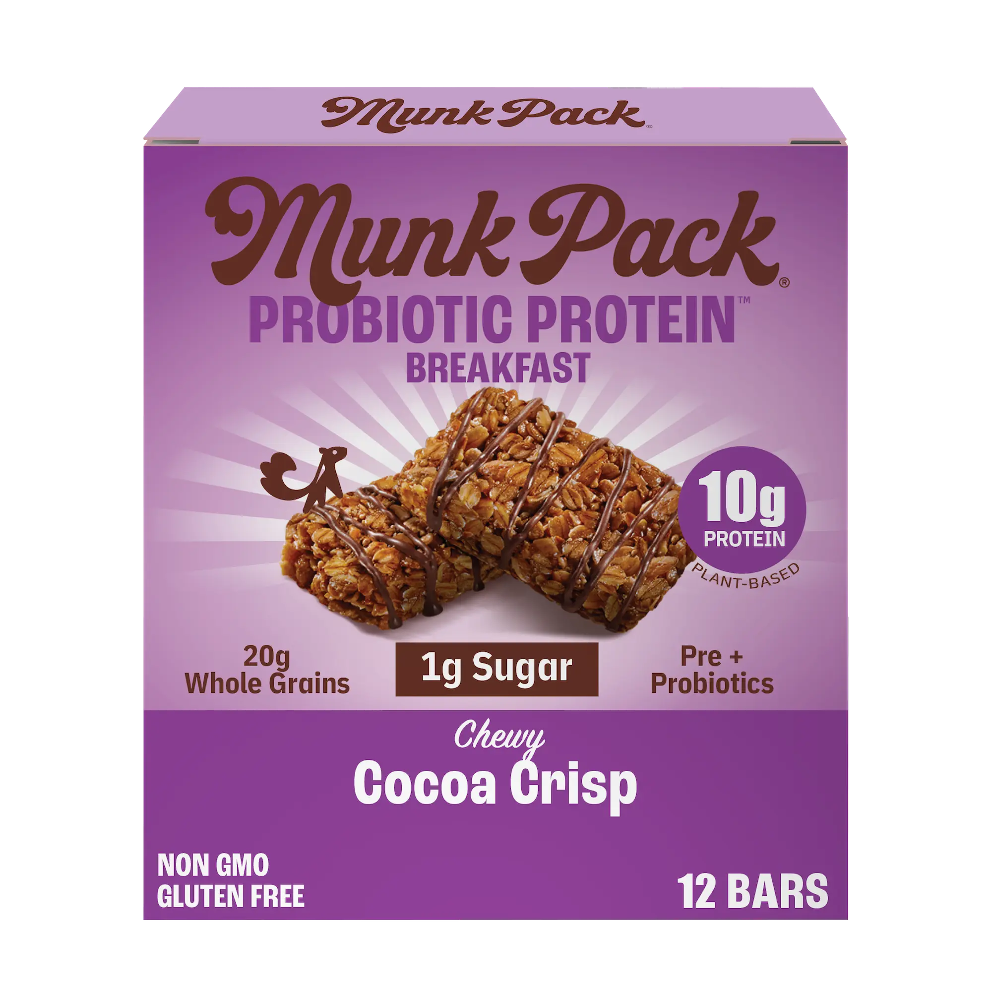 Cocoa Crisp Probiotic Protein™ Breakfast Bar, 12-Count