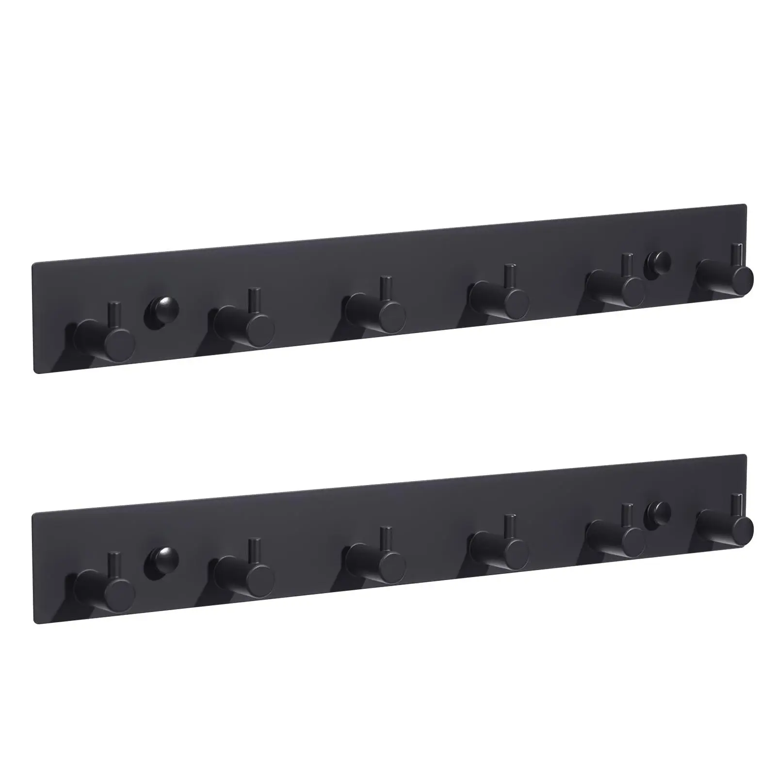 GARVEE Heavy-Duty 5 Hook Wall Mount Rack - Space Saving Hat and Coat Hanger Organizer with Rust Resistant Finish for Entryway, Bathroom, Bedroom & Mudroom (2 Pack)