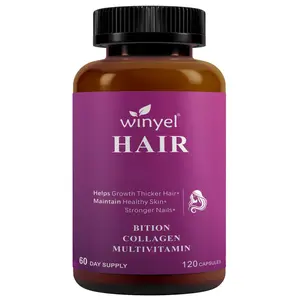 Biotin Collagen Supplement with Botanical Ingredients for Daily Beauty Routine, 120 Capsules