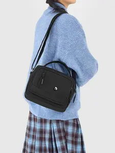 Women's Nylon Crossbody Bag with Handle & Adjustable Strap, Multi-Pocket Large Capacity Casual Shoulder Commuter Bag (mom Bag)