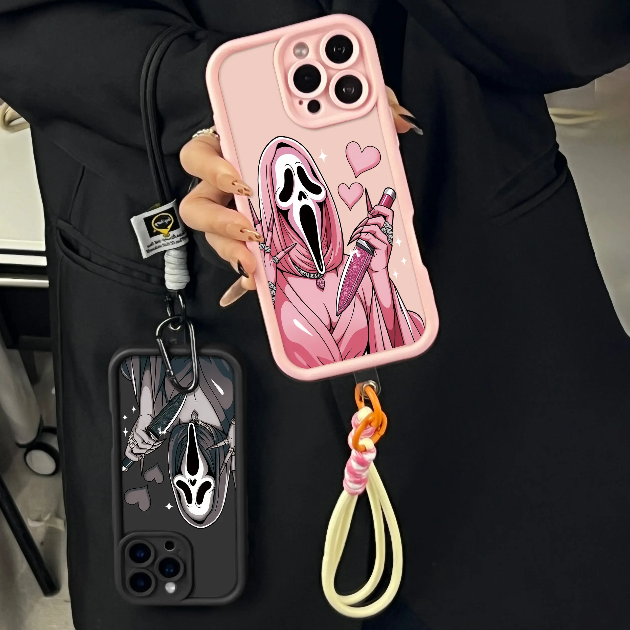 Halloween Cute Scare Horror Ghost for iPhone Samsung Galaxy Case iPhone 17Pro Max Air 16 15Plus 14 13 12 11 XR XS S25 S24 S23 S22 Phone Case Soft TPU BumperDrop Protaection Rugged Durable Back Cover.JL09,Vintage,Skull,,high-definition,transparent,material
