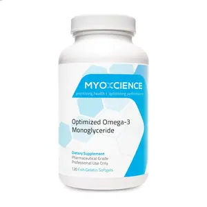 MYOXCIENCE Optimized Omega-3 Monoglyceride Fish Oil – 600mg EPA / 260mg DHA – IFOS Certified – 120 Softgels