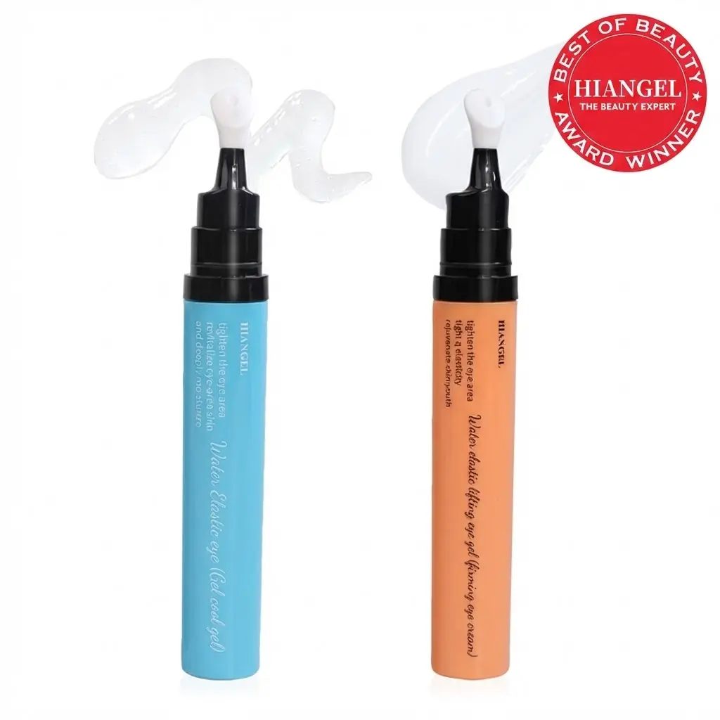 HIANGEL Day&Night Eye Duo Cooling & Firming Eye Gel Collagen for Plumping| Hyaluronic Acid for Deep Hydration| Niacinamide for Dark Circles| Korean Skincare, Eye Cream, Caffeine, Comfort, Lightweight, Radiant, Firming, Smooth, Under Eye Brightener