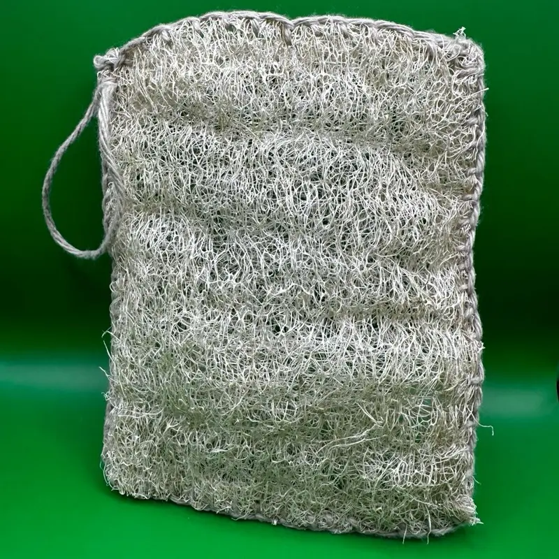 Organic Handcrafted Luffa Nest Washcloth Pouch, Antimicrobial Exfoliating Bath Accessory for Gentle Cleansing & Rich Lather Natural Soap Cleaning, Accessories