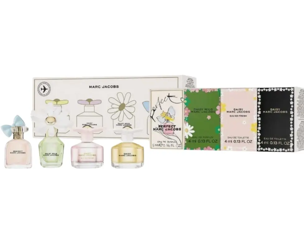 MARC JACOBS (W) 4PC X 4ML MINI SET: DAISY EDT + EAU SO FRESH EDT+ WILD EDP + PERFECT EDP MARC JACOBS (W) 4PC X 4ML MINI SET: DAISY EDT + EAU SO FRESH EDT+ WILD EDP + PERFECT EDP