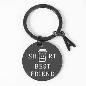 Stainless Steel Best Friend Keychains Durable Modern Unisex Gift Set Chic Friendship Accessory