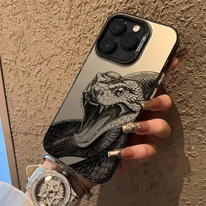 Premium Black Venomous Snake Phone Case for iPhone 16 15 14 13 12 17 Promax It's an Choice for Shock Resistance Slip Prevention And Gifting