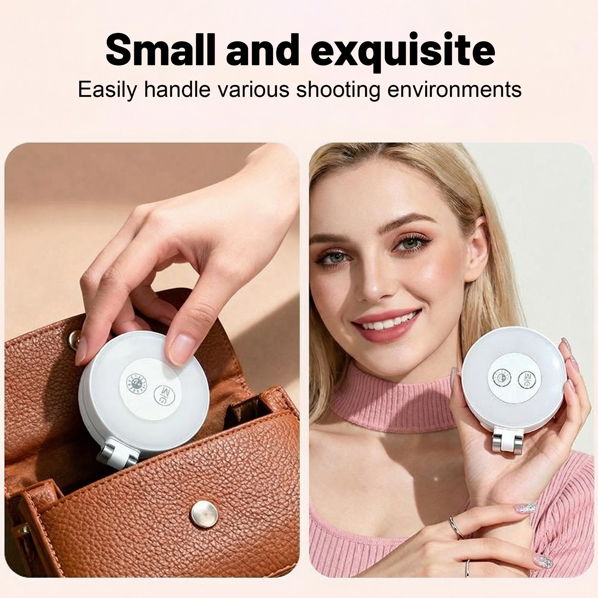 Magnetic Phone Fill Light, 360° Rotatable & 180° Tilt Rechargeable Selfie Light with 3 Light Modes, Portable Magsafe Beauty Ring Light for iPhone 12-17, Extendable Phone Stand for TikTok Live, Vlog, Makeup, Video Call, Photography Magnetic Phone Fill Light, 360° Rotatable & 180° Tilt Rechargeable Selfie Light with 3 Light Modes, Portable Magsafe Beauty Ring Light for iPhone 12-17, Extendable Phone Stand for TikTok Live, Vlog, Makeup, Video Call, Photography