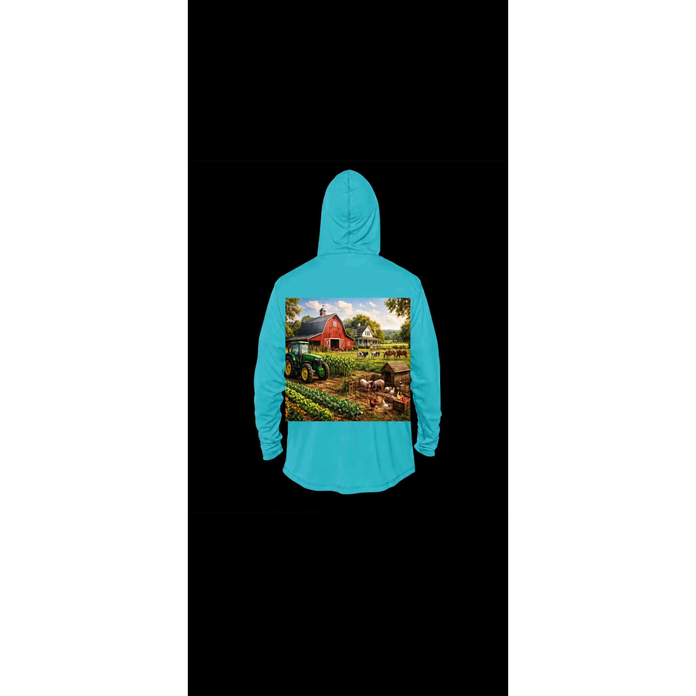 Men Farm Hoodie | I’m For The Farm | Tractor Barn Farm Scene, Rural Country Life