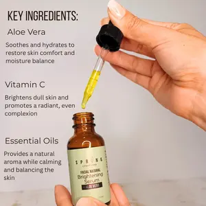 Facial Natural Brightening Serum + Aloe Vera