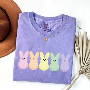 Comfort Colors Peep My Tshirt, Easter Bunny Peeps Tee, Peeps Egg Hunt Tshirt, Eggs And Bunnies Tshirt, Pastel Easter, Rainbow Easter, Easter Tee