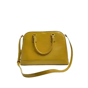 Pre-owned PRADA France Crossbody Bags H2 Saffiano Dome yellow crossbody bag h03479