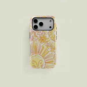 Sunflower pattern phone case, sturdy and durable 2-in-1 protective case, compatible with iPhone 17/16/15/14/13/12/11 Pro Max/Plus/Pro, Galaxy S25/S24/S23 Ultra. Durable, stylish protection, and a great holiday gift.