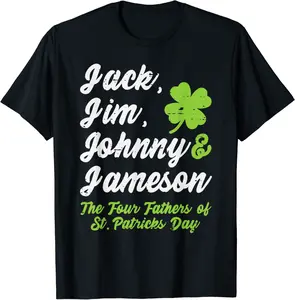 St Patricks Day Father Jack Jim Johnny Jameson Men Women Kid T-Shirt - Diegobal Shop 22B0CRSL2YSN