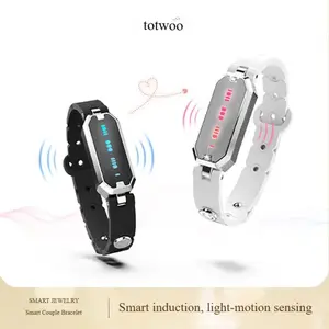 Totwoo Couple Bracelets: Long-Distance Touch Bracelet Set for Couples | Remote Connection Gift for Valentine's Day, Birthday for Him/Her