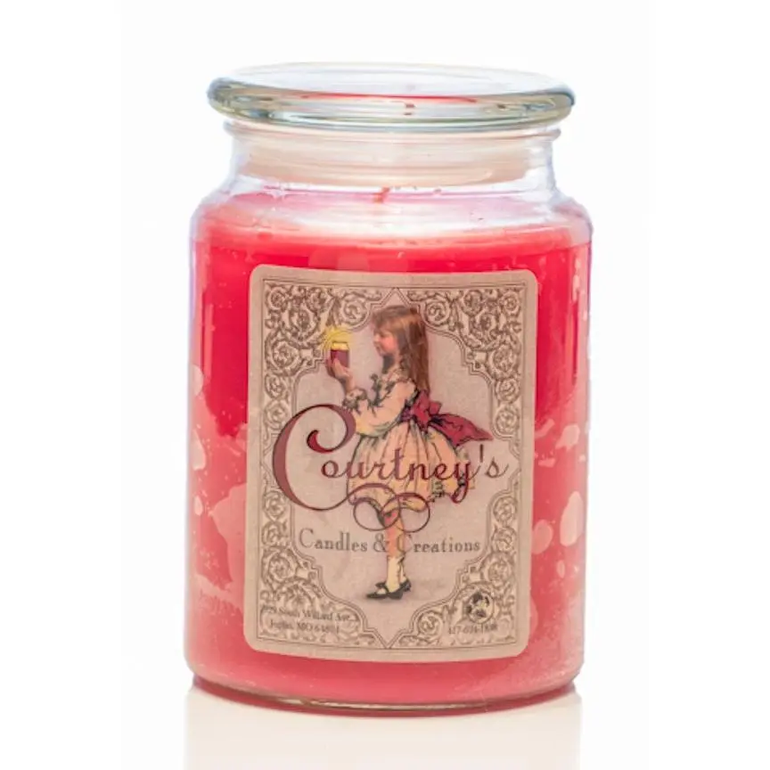 Strawberry Vanilla - Courtneys Candles Maximum Scented 26oz Large Jar Candle