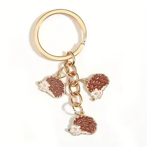 Cute Cartoon Hedgehog Keychain Accessory for Bags