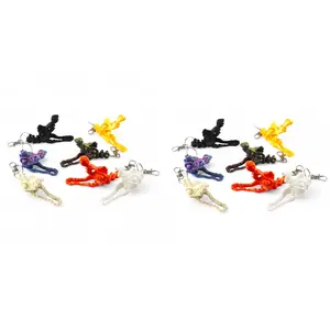 PowerTRC 3D Printed Dinosaur Keychains – Articulated / Flexible(10 PCS/Random Style)