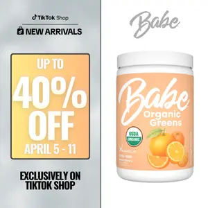 Babe Greens [30 Servings] Dietary Supplement - USDA Certified Organic Greens for Gut Health, Immunity, Antioxidant, Digestion