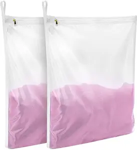 GOGOODA Delicates Laundry Bags, Fine Mesh Wash Bag for Lingerie, Underwear, Bra, Silk, Socks with Hanging Loop