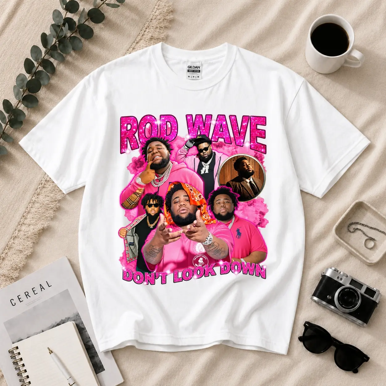 Rod Wave Tour 2026 TShirt, Don’t Look Down Hip Hop Live Concert Tee, Urban Streetwear Fan Shirt, Rap Tour Graphic Apparel, Music Lover Outfit, Gift Womenswear