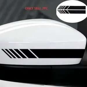 Car Rearview Mirror Side Sticker, Durable Paper Material Car Modification Sticker, Easy-to-apply Sticker Suitable for All Vehicles, Universal Car Sticker, Decal for Cars, Car Decals