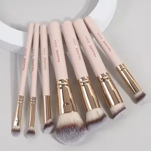 MAANGE 7pcs/set Makeup Brushes for Cosmetic Foundation Powder Concealer Blush Brush Blending Soft Bristles Beauty Tools